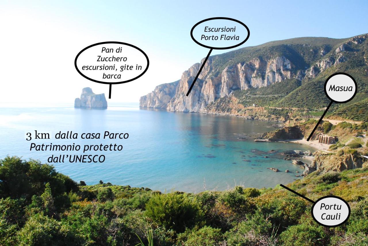 Nebida La Casa Del Mare Tanca Piras 빌라 외부 사진